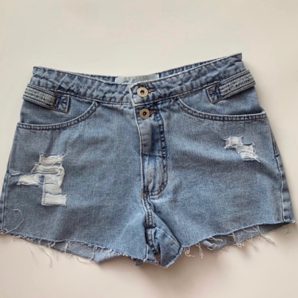 Vintage Express Denim Distressed Shorts